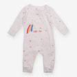 Sleepsuit zip white with shooting star