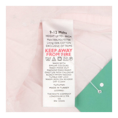 Skirt pink tulle silver band stars