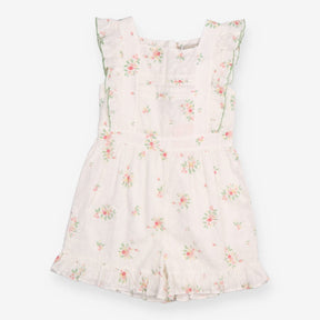 White floral playsuit heirloom collection