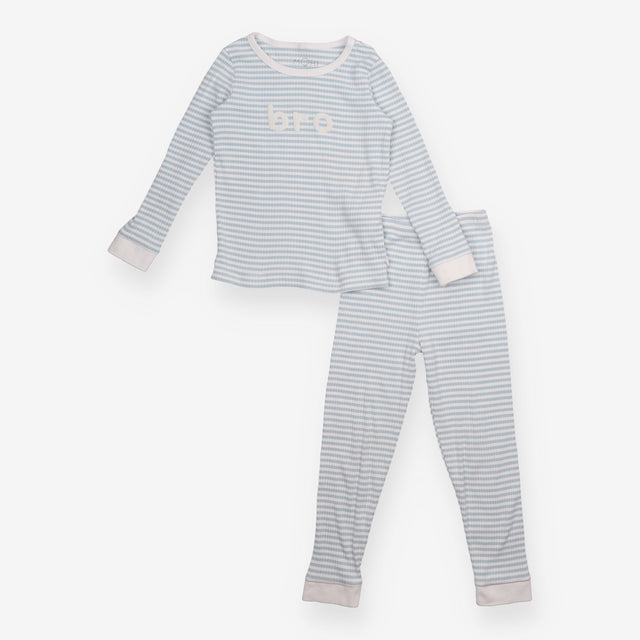 Blue Striped "Bro" Pyjamas 