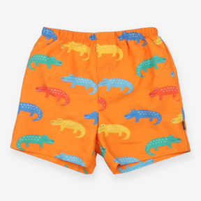 Swim shorts with Nappy -Orange Crocodiles