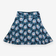 White Stuff Teal Blue Floral Print Jersey A-Line S