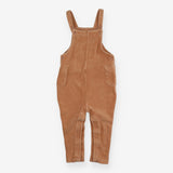 Brown cord velour dungarees