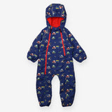 Little Light House Pramsuit Fleece Lined Navy Trac