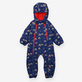 Little Light House Pramsuit Fleece Lined Navy Trac