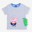 T-shirt white and blue stripe Peppa Pig