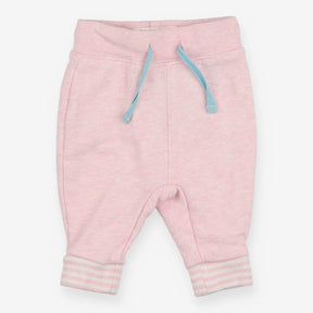 Joggers pink with blue tie