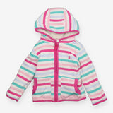 Reversible Hoodie White Fleece and Pastel Colours 