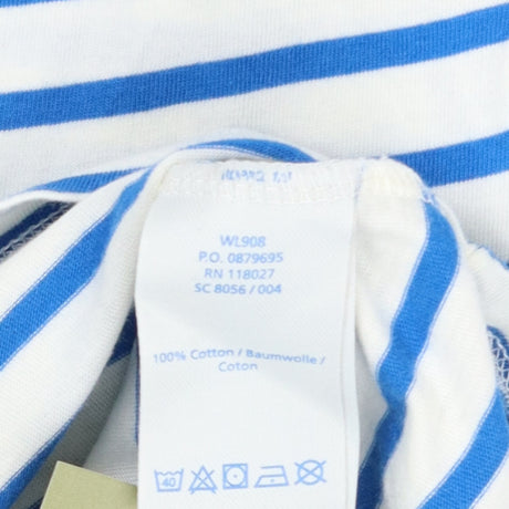 Breton Stripe T-Shirts Blue Red Cotton 2 Pack
