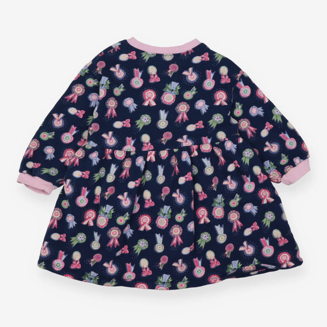 Dress jersey navy with award rosettes and prize 