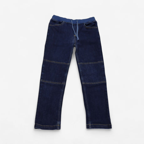Dark Rinse Jean with Light Blue Waistband
