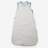 Sleeping bag blue green grey coloured spots 2.5 to