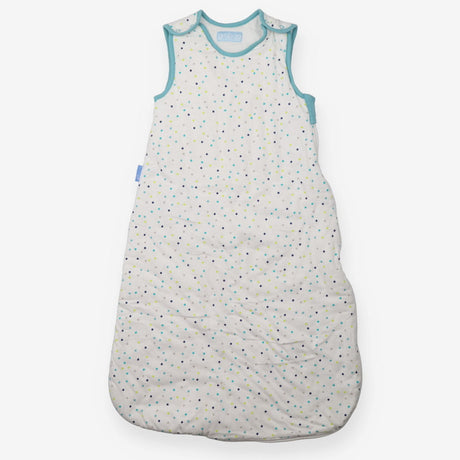 Sleeping bag blue green grey coloured spots 2.5 to