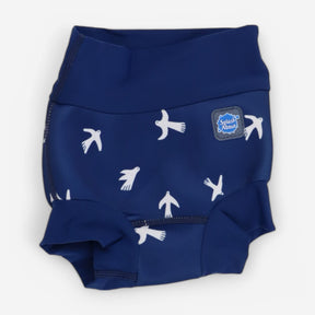 Swim nappy navy doves