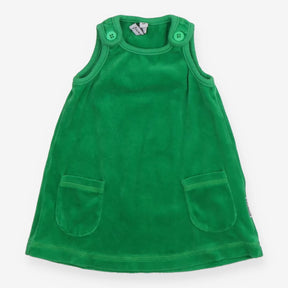 Dress Pinafore Green Velour
