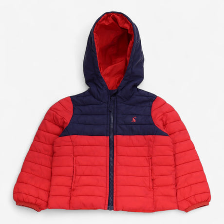 Puffer coat red and navy 