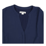 Tunic Dress Navy Long Sleeve V Neck Relaxed Shift