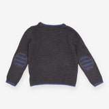 Sweater grey knit red truck Ministry of Rascals