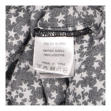 Long sleeve Blouse Black White Star Print
