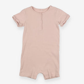 Dusty pink romper with buttons