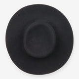 Chain Strap Wool Bolero Hat Black One Size
