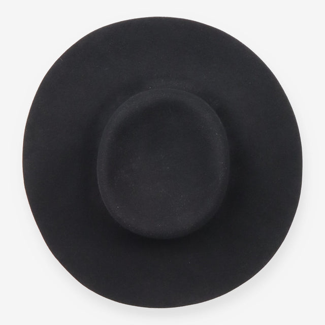 Chain Strap Wool Bolero Hat Black One Size