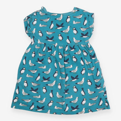 Dress SS green birds