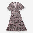 Midi Dress Floral Print Long Sleeve Jersey