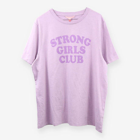Strong Girls Club Relaxed Boxy TShirt- Lilac