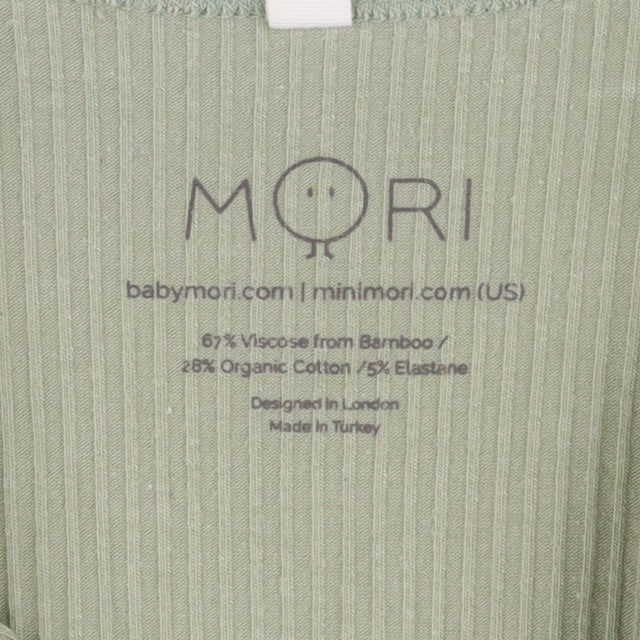 Green ribbed t-shirt bodysuit