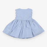 Dress chambray scalloped edges peter rabbit and fr