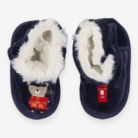 Navy guard bear slipper booties