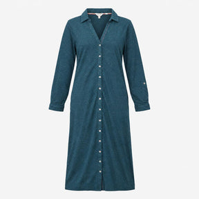 Midi Shirt Dress Sparkle Teal