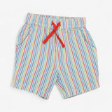 Rainbow stripe woven shorts 