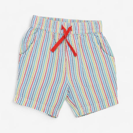 Rainbow stripe woven shorts 