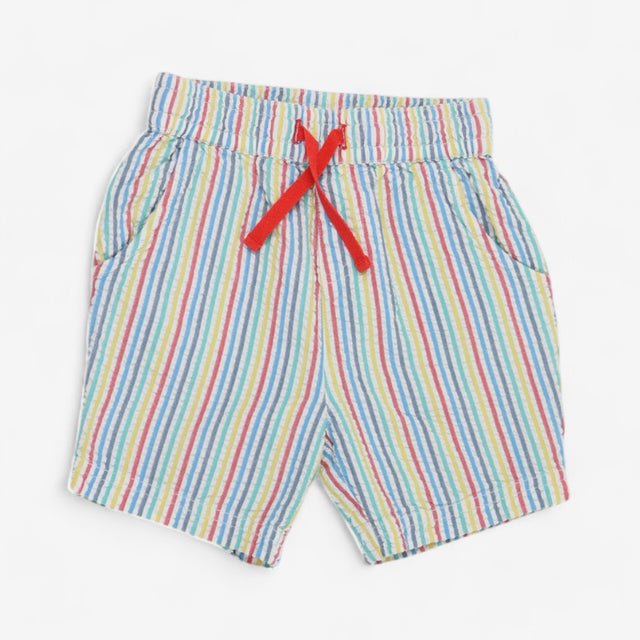 Rainbow stripe woven shorts 
