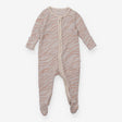 Sleepsuit Cream Pink Zebra Pattern