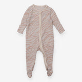 Sleepsuit Cream Pink Zebra Pattern