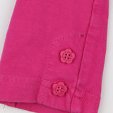 Leggings Cerise Pink with Flower Buttons