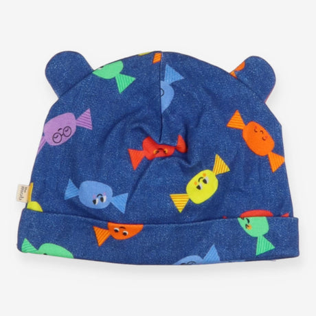 Baby hat blue with fish
