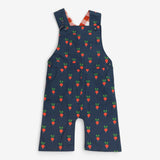Blue Woven Radish Dungaree Check Lined