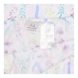 Muslin Extra large White with multi Coloured Flowe