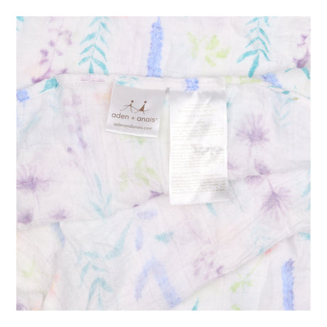 Muslin Extra large White with multi Coloured Flowe