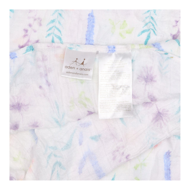 Muslin Extra large White with multi Coloured Flowe