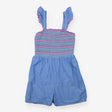 Playsuit chambray neon smocked