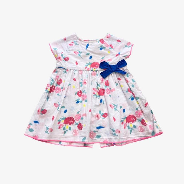 Pink Edge Floral Dress