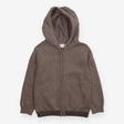 Brown Knit Zip Hoodie