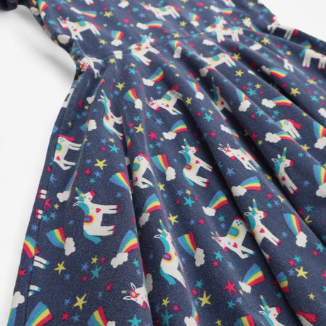 Dress navy unicorn stars