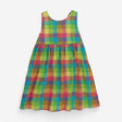 Pinafore Dress Bright Check