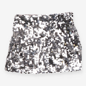 Sequin Skirt Silver